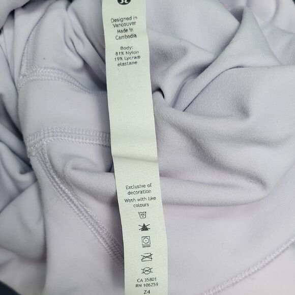Lululemon Athletica Women's Lavender Leggings, size 0 - Picture 4 of 6
